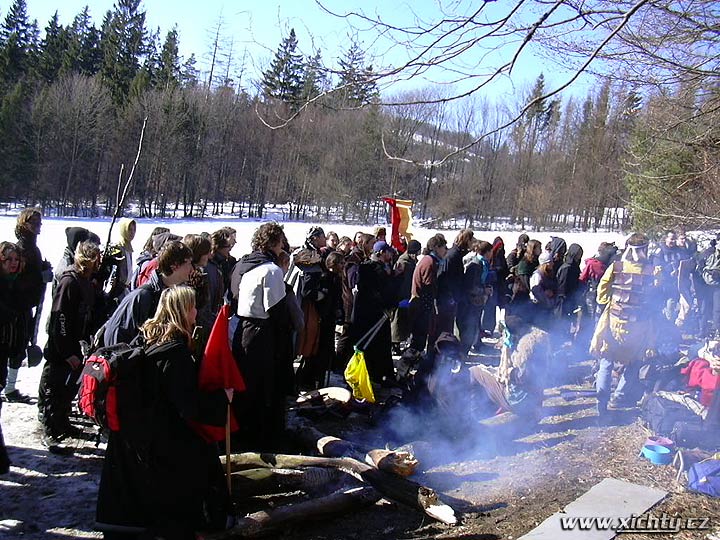 Les na podpal (první letošní dřevárna)